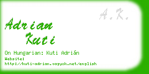 adrian kuti business card