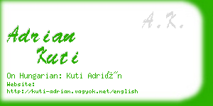 adrian kuti business card